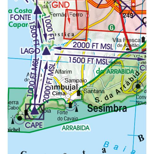 Portugal VFR ICAO Chart 2024