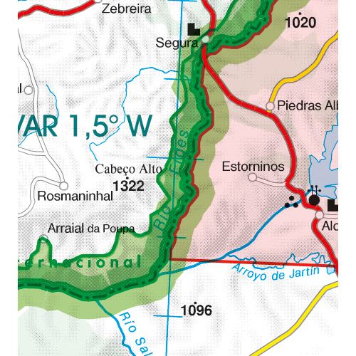 Portugalsko VFR ICAO mapa 2024