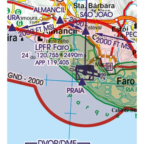 Portugal VFR ICAO Chart 2025