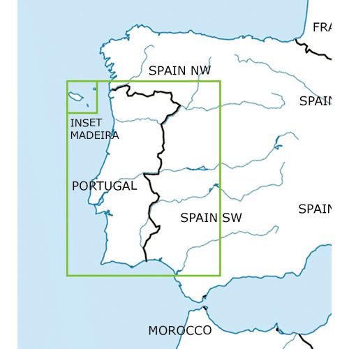 Portugalsko VFR ICAO mapa 2024