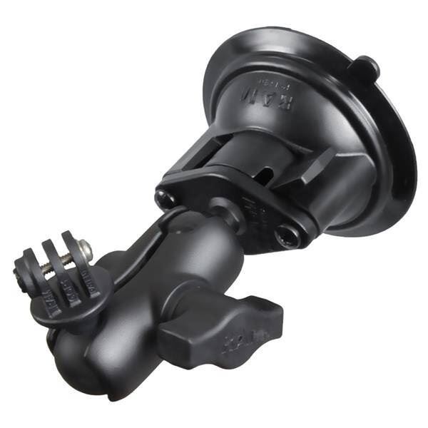 Držák RAM® Twist-Lock™ s přísavkou a adaptérem pro akční kameru - krátký