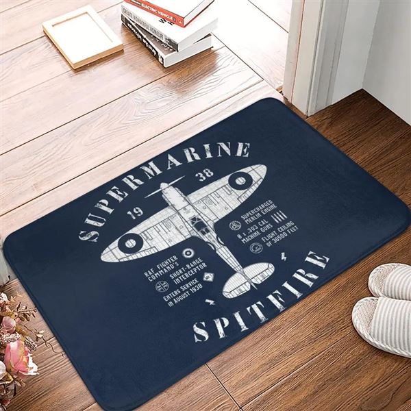 Spitfire Supermarine Doormat, navy