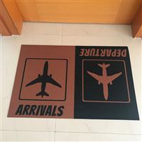 Arrivals/Departure Doormat, brown Arrivals/Departure Doormat, brown