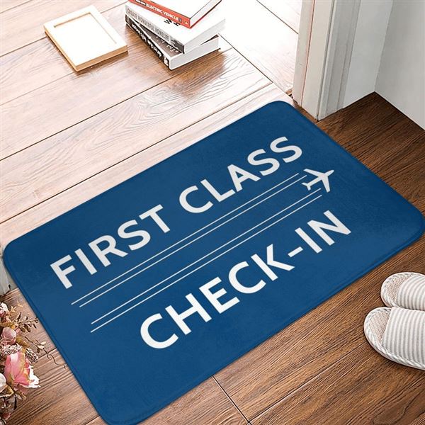 First Class/Check-in Doormat, blue