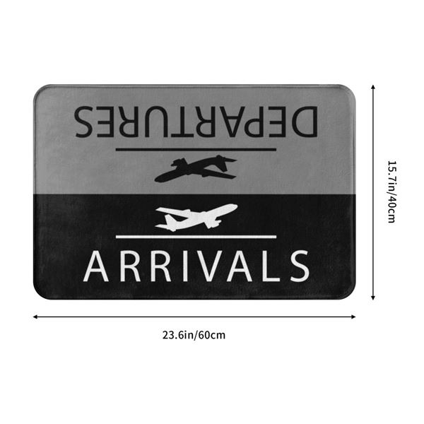 Rohožka Arrivals/Departures, šedá