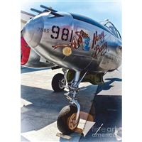 Hliníkový poster Lockheed P-38 Lightning