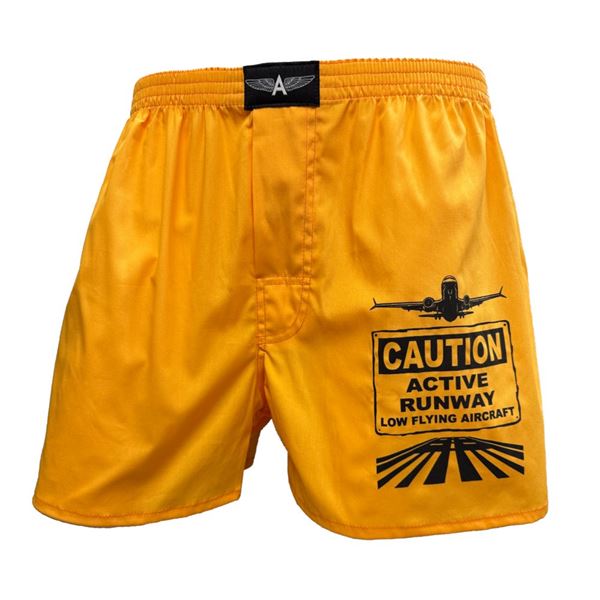 ANTONIO Pilotní boxerky ACTIVE RUNWAY žluté, XL