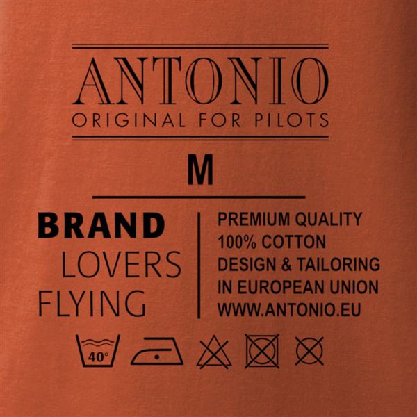 ANTONIO T-Shirt pilot woman on RUNWAY, L