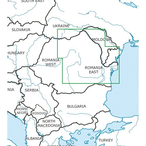 Rumunsko - východ VFR mapa 2022 1:500 000