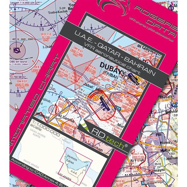U.A.E.-Qatar-Bahrain VFR ICAO Chart 2025