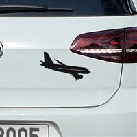 Sticker Airbus 319 large, black