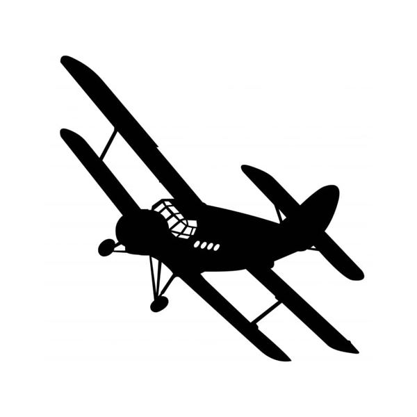 Sticker AN-2, Small - Black