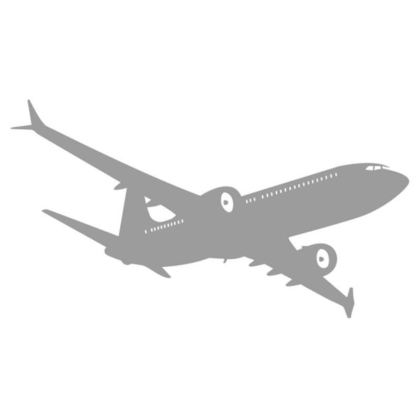 Sticker Boeing 737, Small - Grey