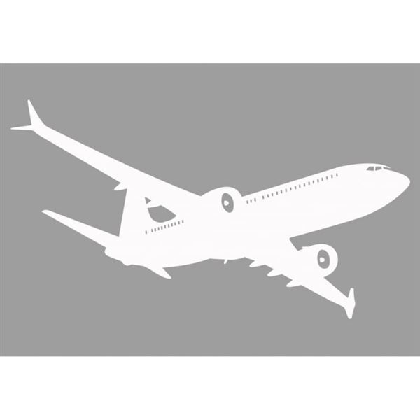 Sticker Boeing 737, Large - White