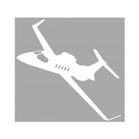 Samolepka BizJet 14x14, bílá