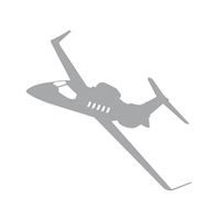Samolepka BizJet 20x19, šedá