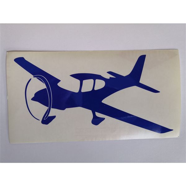 Sticker Cirrus 15x8, blue