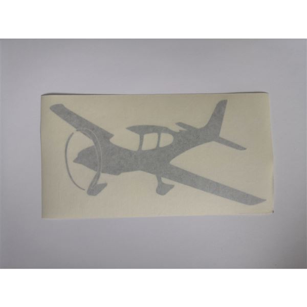 Sticker Cirrus 15x8, grey