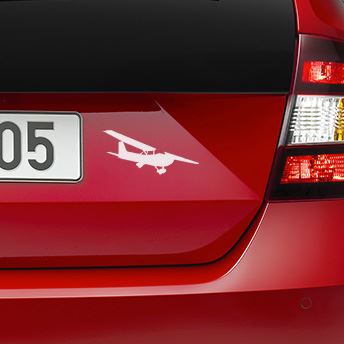 Samolepka Cessna-172, Malá - Bílá