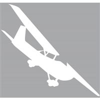 Samolepka Cessna-172 20x18, bílá