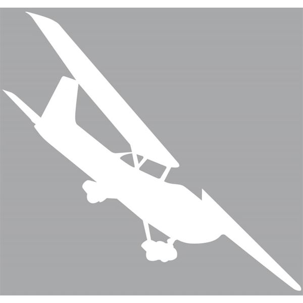 Samolepka Cessna-172 20x18, bílá
