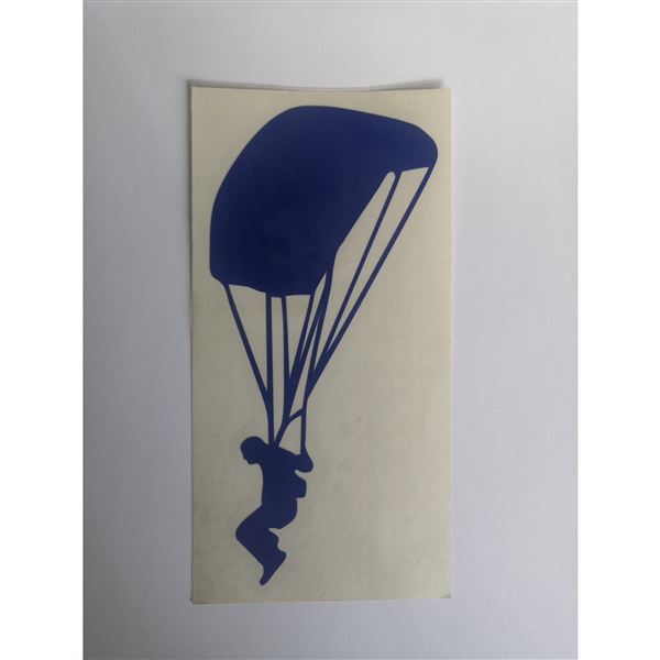 Sticker Skydiver 15x7, blue