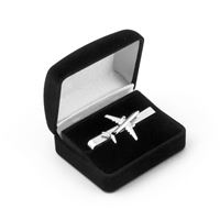 Tie Clip Boeing 737-800, silver