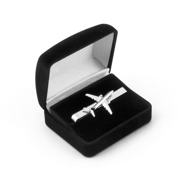 Tie Clip Boeing 737-800, silver