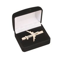 Tie Clip Boeing 747, silver