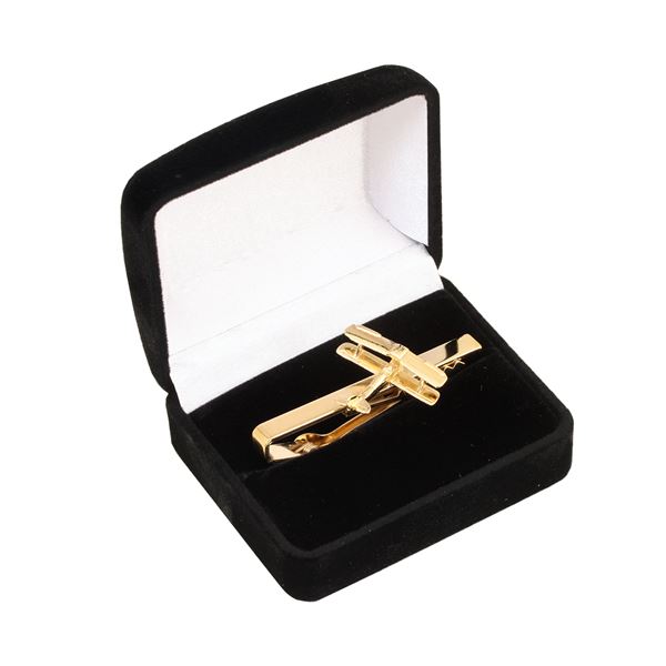 Tie Clip Tiger Moth, gold