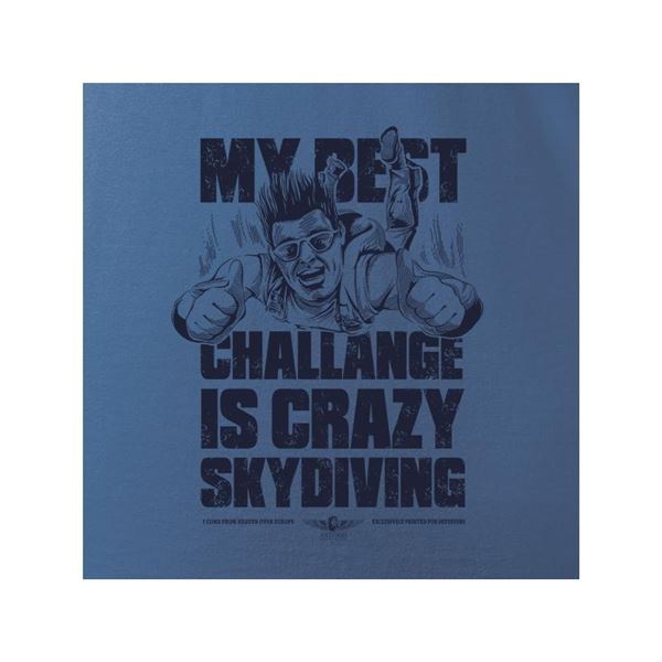 ANTONIO Tričko SKYDIVING - CHALLANGE, modrá, XXL