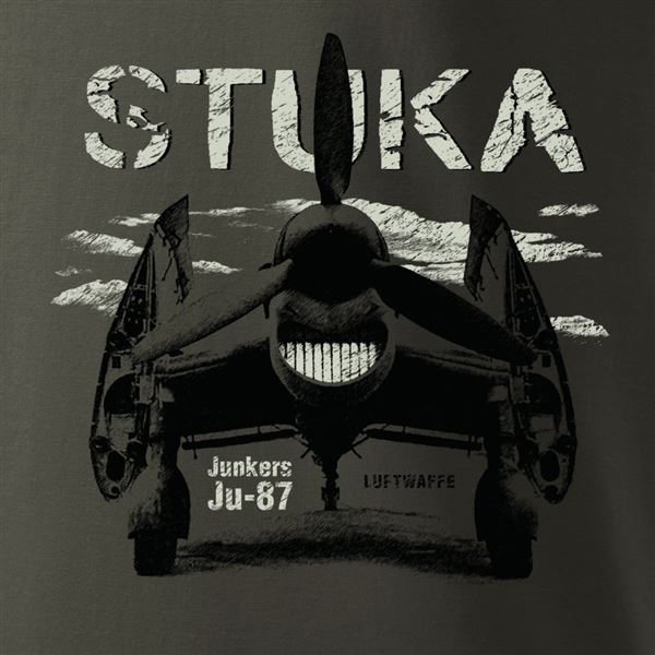 ANTONIO Tričko s Luftwaffe Junkers Ju-87 STUKA, XL