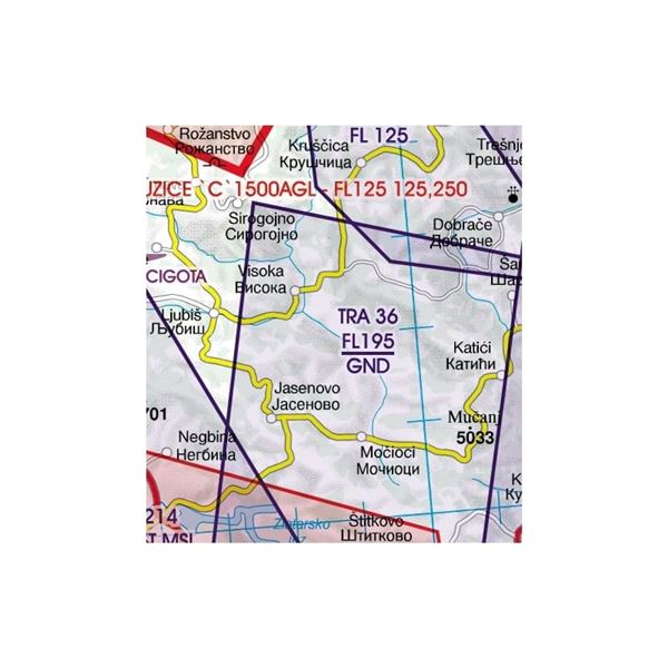 Serbia VFR ICAO Chart 2025