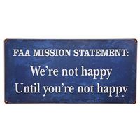 Sign "FAA Mission Statement"