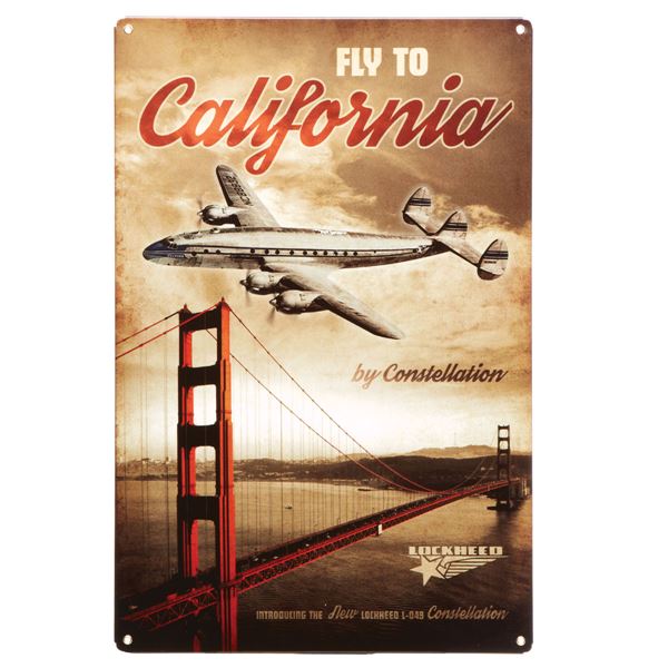 Cedule ,,Fly To California Clipper"