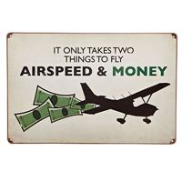Sign "Airspeed and Money"