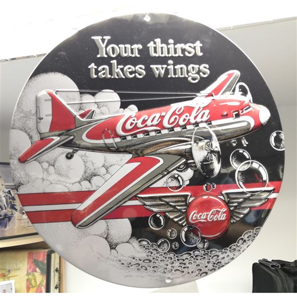 Cedule "DC-3 Coca Cola"