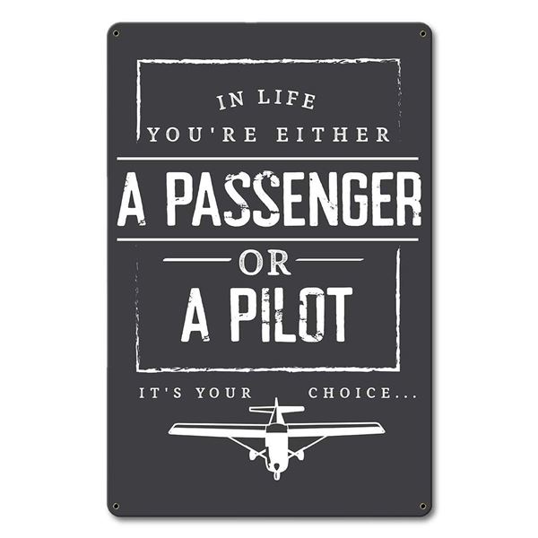 Cedule "A Passenger or A Pilot"