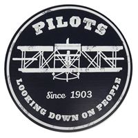 Sign "Pilots Looking Down On People"