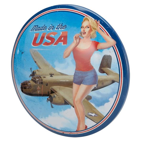 Sign "Made in the USA Pin-Up"