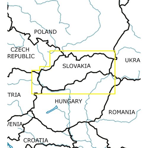 Slovensko VFR ICAO mapa 2024