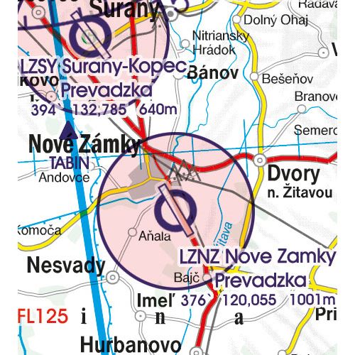 Slovakia VFR ICAO Chart 2025