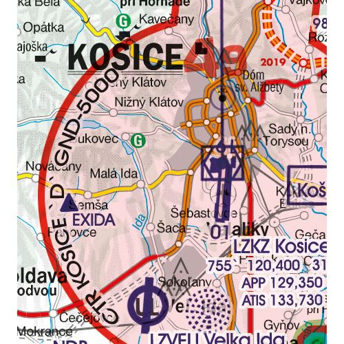 Slovakia VFR ICAO Chart 2025