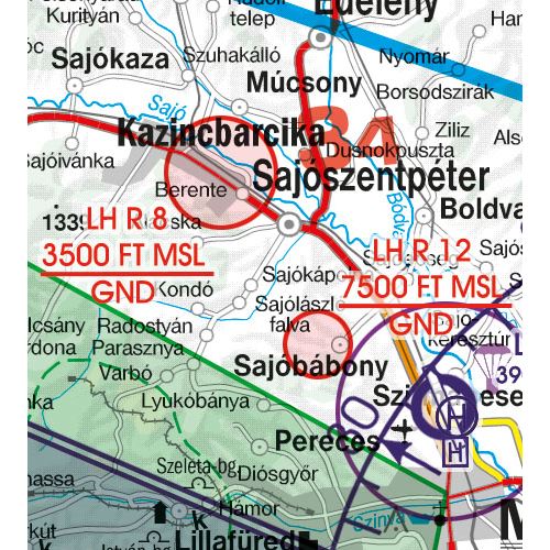 Slovensko VFR ICAO mapa 2023