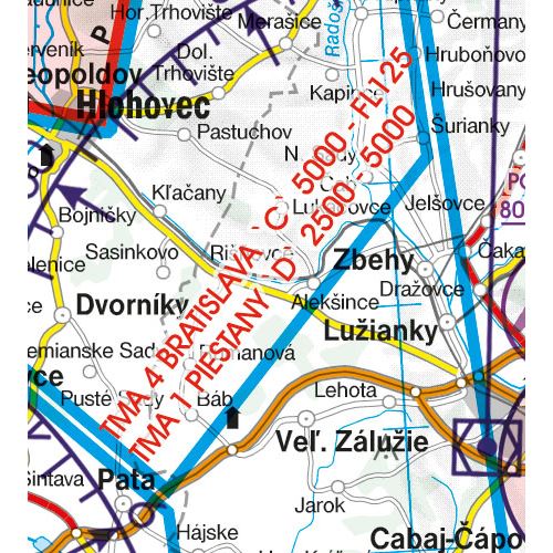 Slovakia VFR ICAO Chart 2025