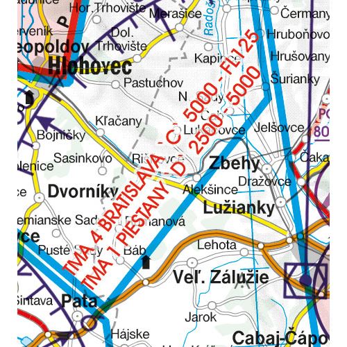 Slovakia VFR ICAO Chart 2024