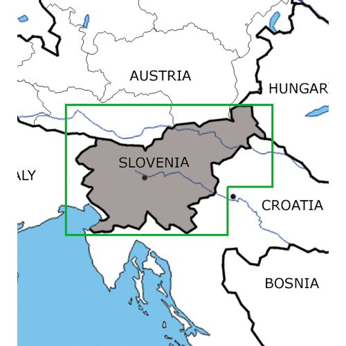Slovinsko VFR mapa 2022 1:200 000