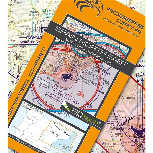 Spain North East VFR chart 2024