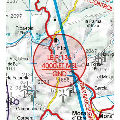 Španělsko Severovýchod VFR mapa 2024