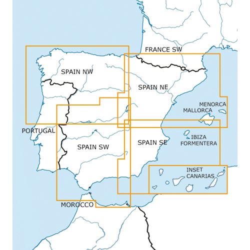 Španělsko - severovýchod VFR mapa 2022 1:500 000